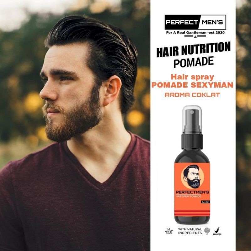 Pomade spray / Pomade cair / pomade liquid 60ml PERFECTMENS POMADE CAIR TERLARISS minyak rambut cowo