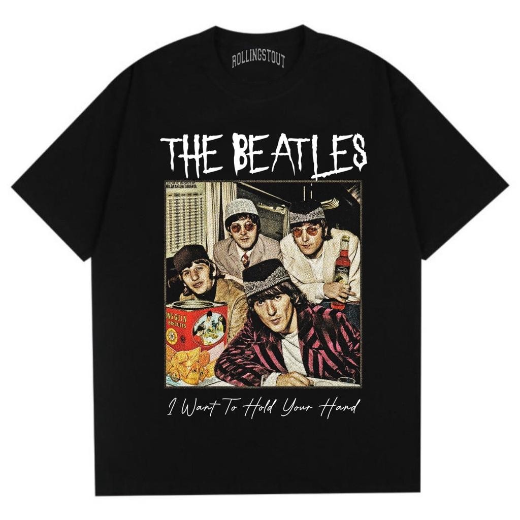 【Ssthcb CB Rollingstout Koya Pakaian Tshirt-The Beatles Fast | Kaos Band | John Lennon | Kieda Kemej