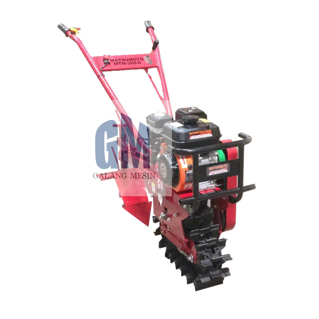 Matsumoto Traktor Mini Tiller MTM-380G Mesin Bajak Penyiang Gulma MTM-380 G Alat Saluran Air Sawah L