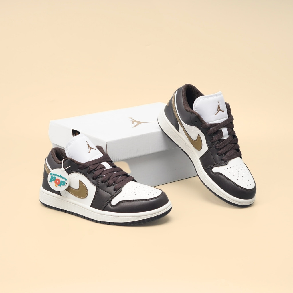 Nike Air Jordan 1 Low Shadow Brown Mocha Swoosh