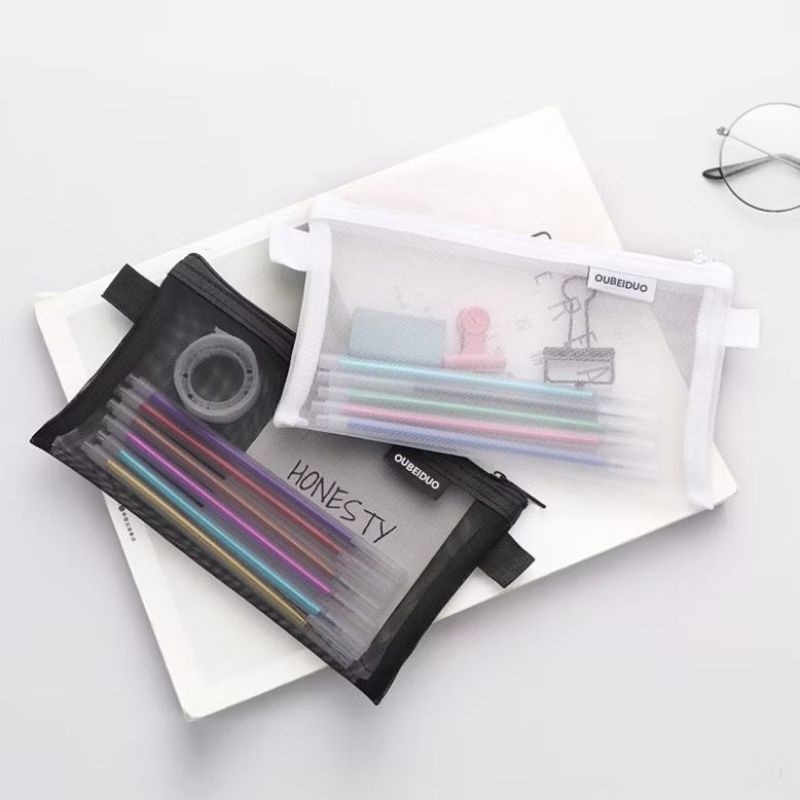 

Zipper Bag B5 / Map Zipper / Map Jaring / Map Resleting / wadah kuas kmetik - B5 Kotak Pensil Jaring Transparan / Pouch Resleting Kapasitas Besar / Tempat Pensil Sekolah Anak / Kotak Pensil Jaring D2V
