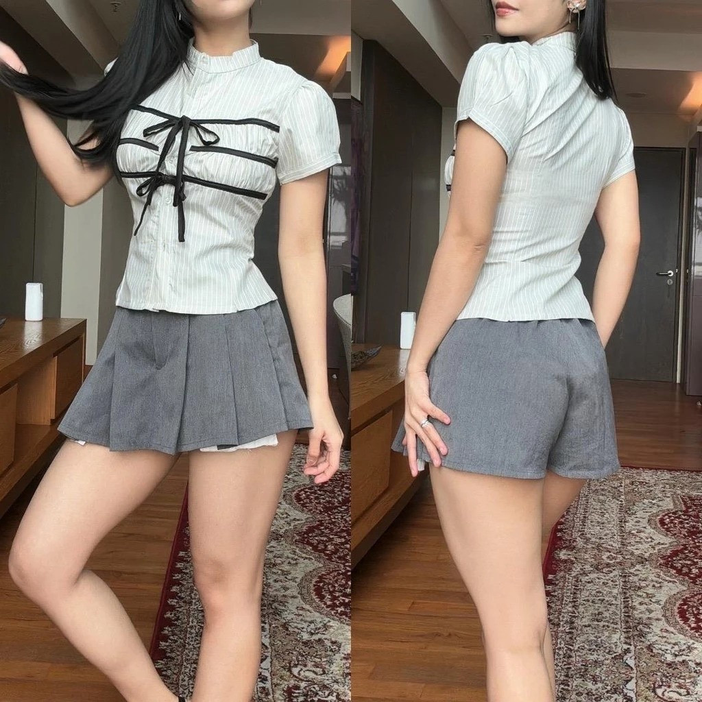 JKFASHION - RRX ATASAN WANITA LENGAN PENDEK / WISPIE SHIRT / ATASAN WANITA LENGAN PENDEK TERBARU / B