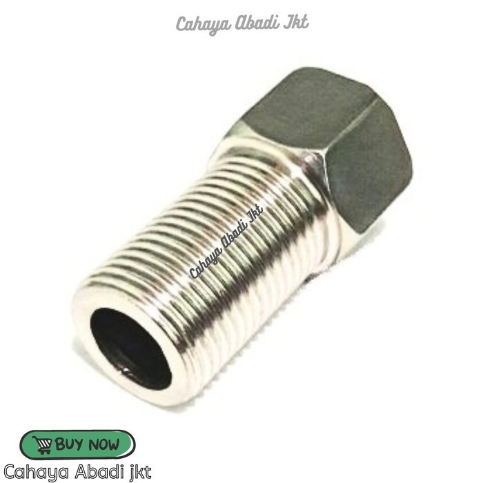 Sok Kran / Sok Drat Luar 1/2" Panjang Drat 3cm Stainless