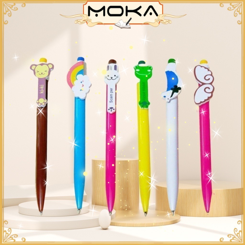 

MOKA PULPEN MEKANIK MOTIF KARAKTER KARTUN LUCU IMUT / BOLPEN GEL KARAKTER MKP98
