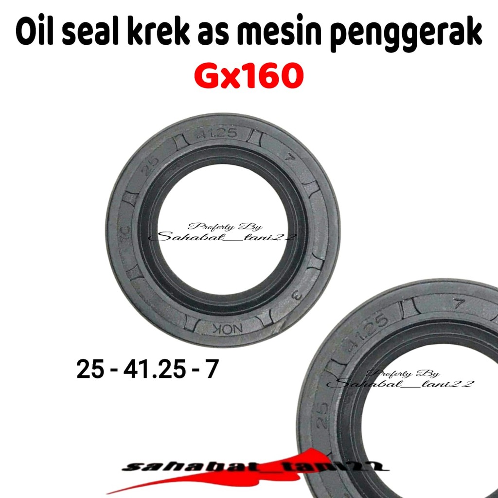Oil Seal Crankshaft Oil Seal Kruk As Mesin Penggerak Honda GX160 GX200 25x41.25x7
