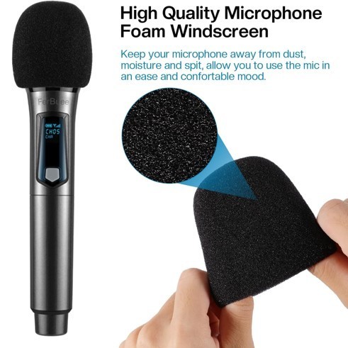 Mic Wireless Profesional Dual Microphone - WM-308