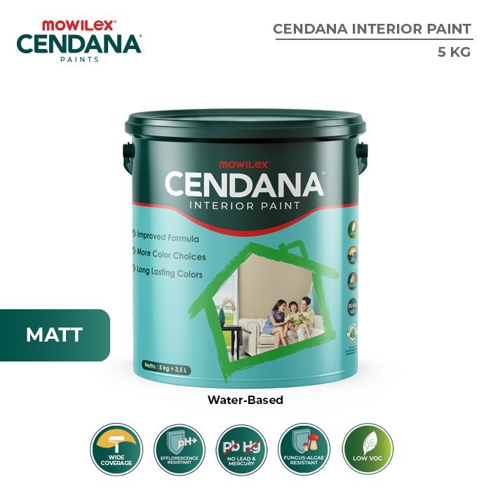 CAT CENDANA MOWILEX PUTIH 5KG VM101