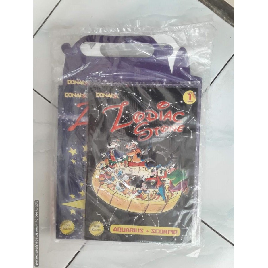 BUKU KOMIK EDISI RARE  DONAL BEBEK  ZODIAC STONE SET 16 COMPLETE