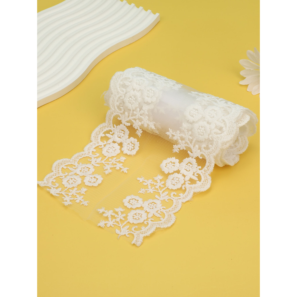 

1 yard double-sided floral lace ribbon for home and holiday diy decor