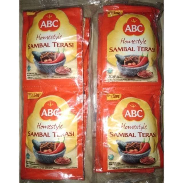 

Sambel Terasi ABC sachet pack isi 10