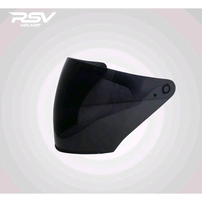 Kaca Helm Half Face RSV SV300 Original Dan Iridium Norisk - Hitam/Smoke, All Size