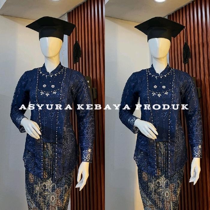 

Kebaya Modern Model Kutu Baru Krah Sanghai Kebaya Wisuda - Sage, atasan M
