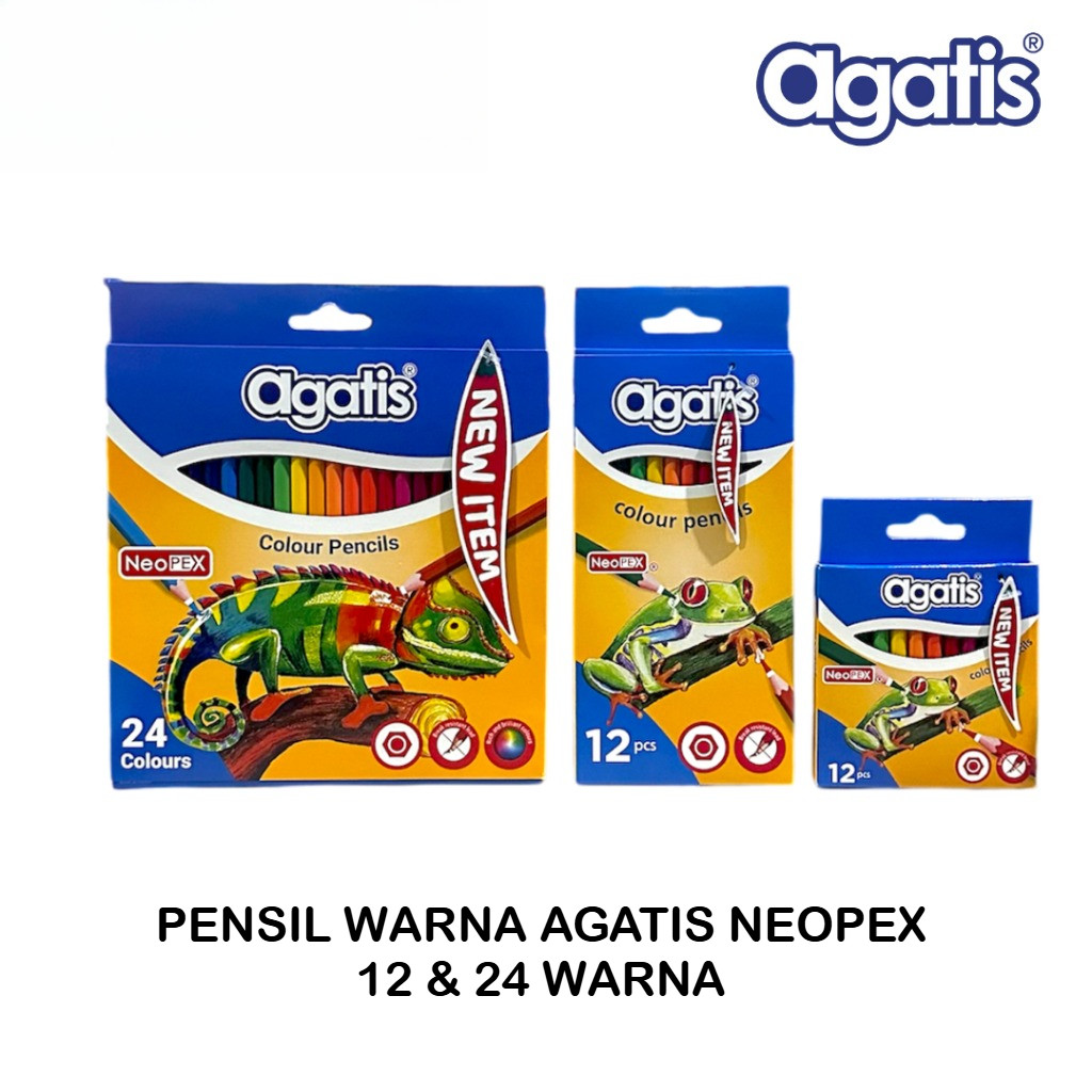

Pensil Warna Agatis Neopex Eco Hexagonal 12 & 24 Warna