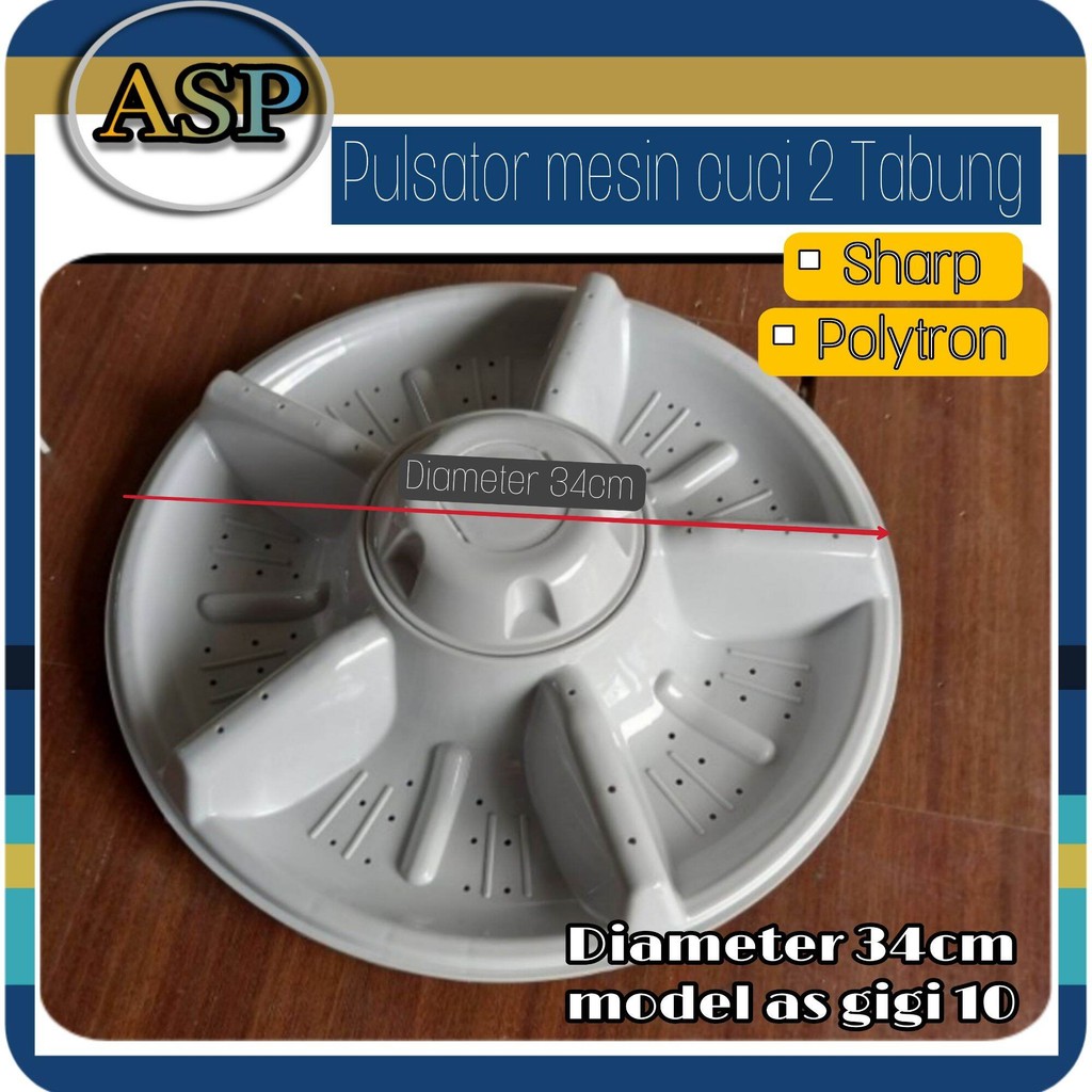 Pulsator Mesin cuci Polytron-Sharp 2 tabung