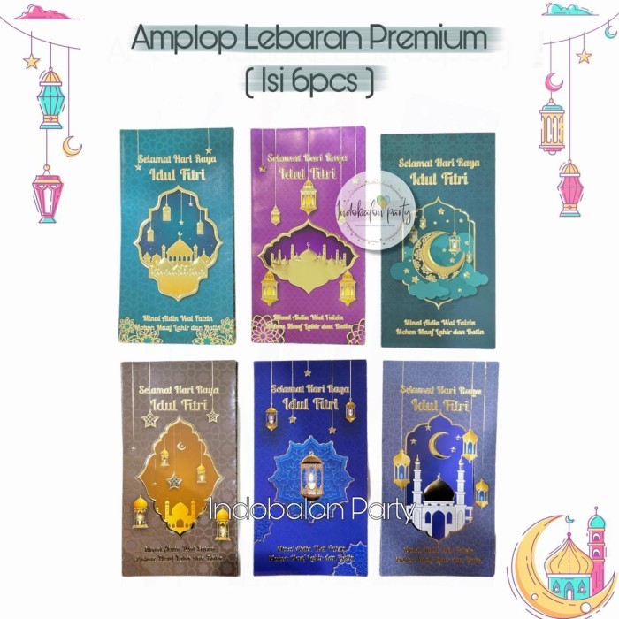 

[6Lembar] Amplop Lebaran Idul Fitri / Angpao Lebaran Premium Size L