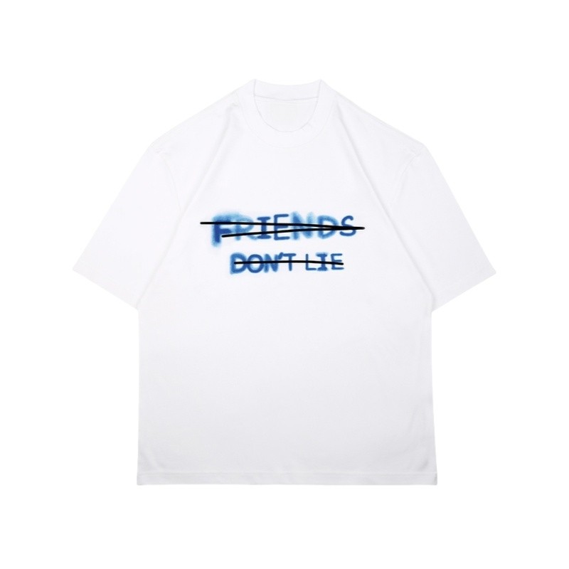 Kaos oblong lengan pendek motif grafiti lukis tangan kaos oblong kasual leher bulat pasangan