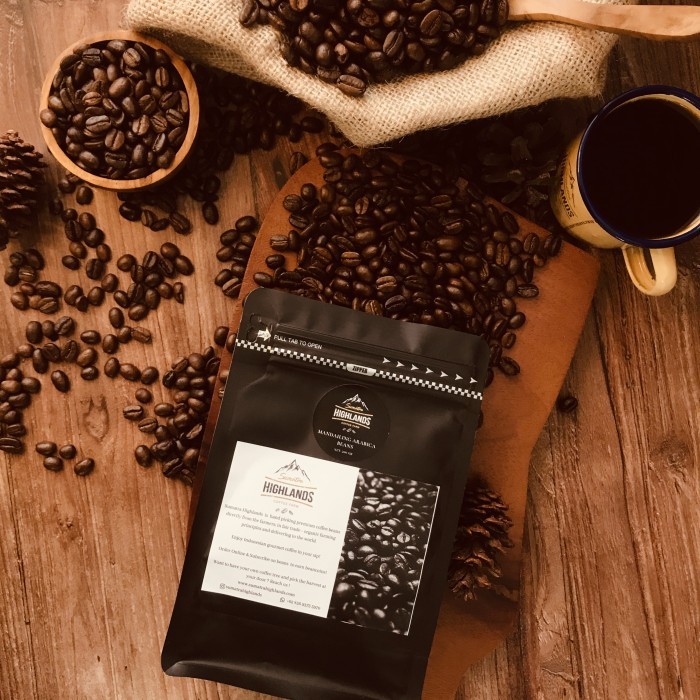 

KOPI BIJI MANDAILING ARABICA COFFEE BEANS 500 GR
