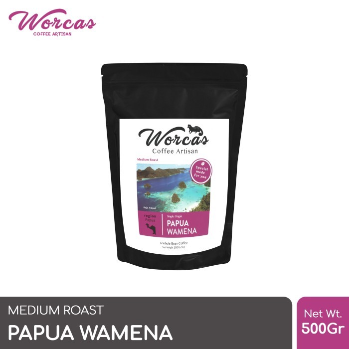 

Kopi Arabica Papua Wamena 500 Gram Medium Roast (Biji/Bubuk) - KOPI BIJI