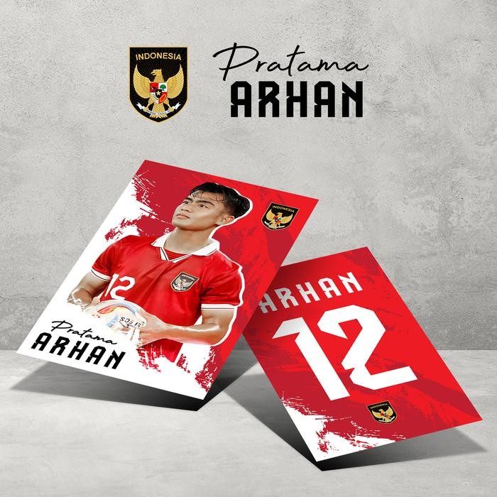 

[New Collection] Cocol Store - PhotoCard Timnas Indonesia + Holder Acrylic (Bonus Ganci Dan Stiker Sablon) - Arhan