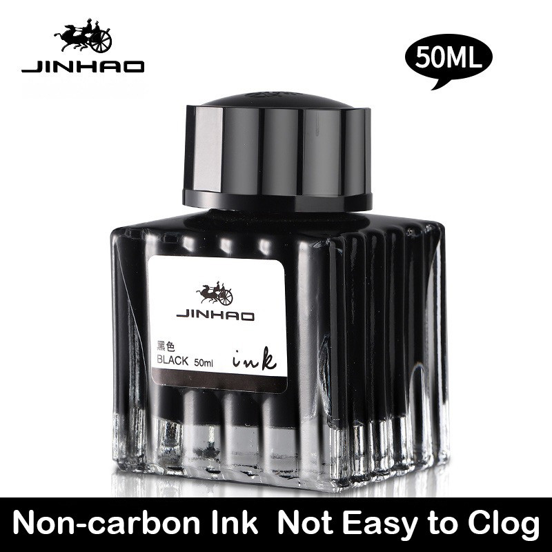 

JINHAO 30/50ml Non-carbon Fountain Pen Ink Cartridge Refill Glass Bottled Fountain Pen Ink Stationery Office School Supplies