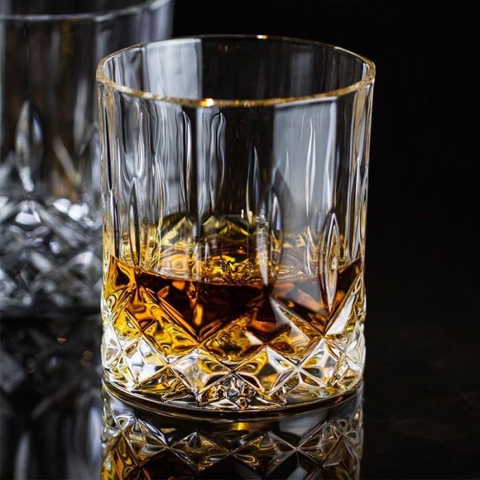 Gelas Whisky Kristal 210 ml – Desain Klasik Elegan, Kaca Tebal Premium, Cocok untuk Whisky, Wine, Te