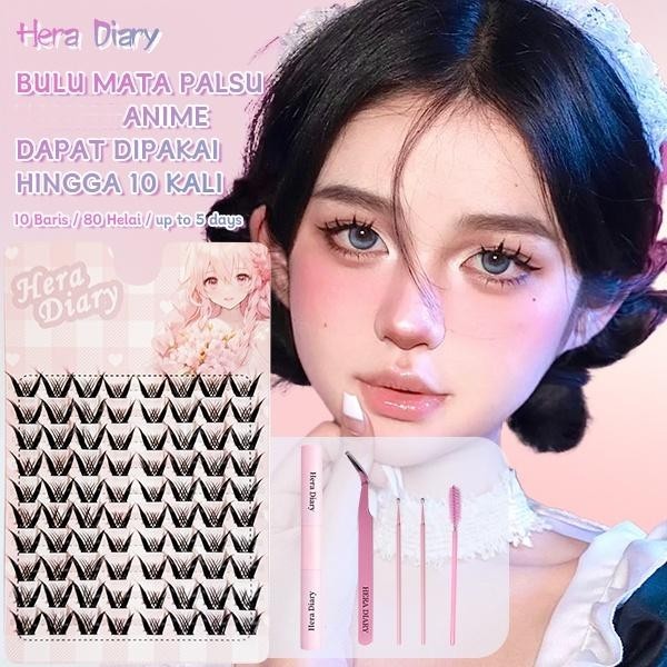 A21【FREE LEM】Bulumata Palsu Anime Douyin Cosplay Douyin Manga Big Box 10 row individual eyelash