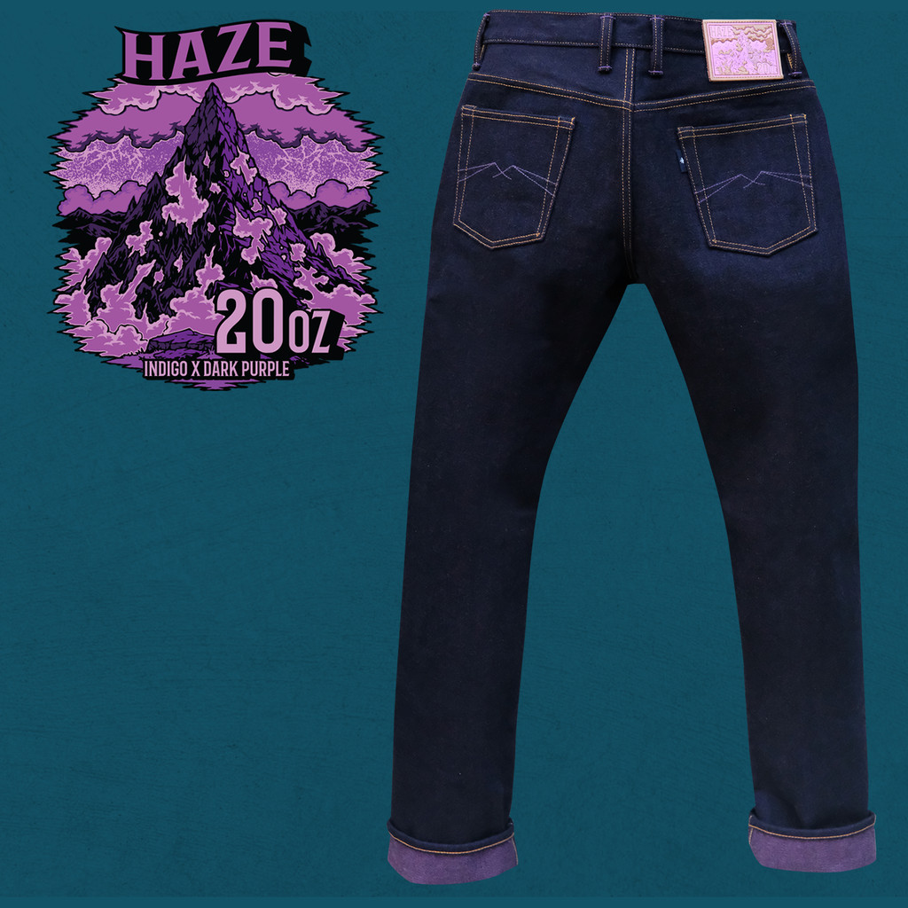 Haze 20oz Unsanforized Deep Indigo x Purple Weft