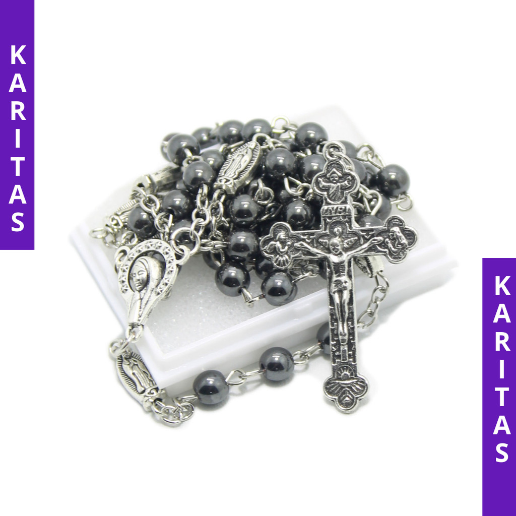 ROSARIO KALUNG BATU BLUSTIN (Import)/ KALUNG ROSARIO KATOLIK / ROSARIO WANITA / ROSARIO PRIA / KONTA