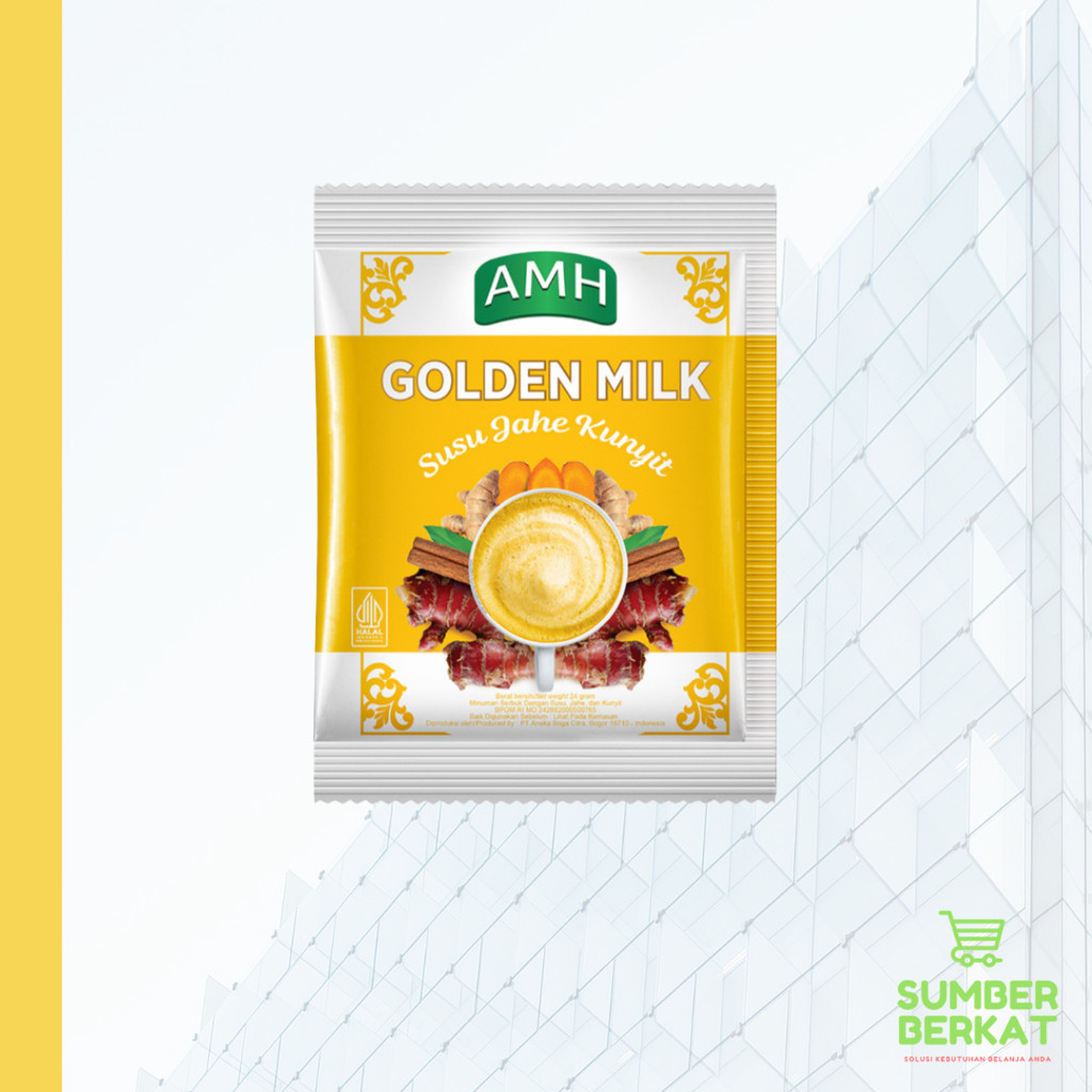 

AMH GOLDEN MILK SUSU JAHE PLUS KUNYIT ISI 10 PCS 24gr