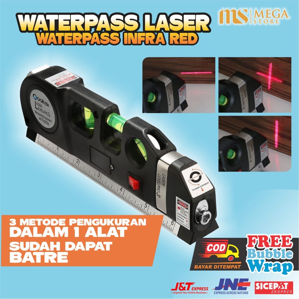 Waterpas Meteran Penggaris Laser Waterpass Alat Tukang Alat Pertukangan Alat Ukur Alat bangunan M828