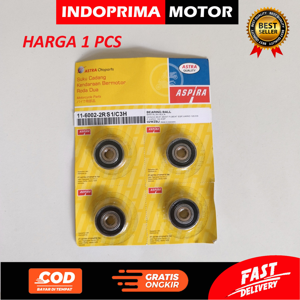 ASPIRA BEARING 6002/10 BUSH. LAHAR CVT 6002 / 10 PAKAI BUSH