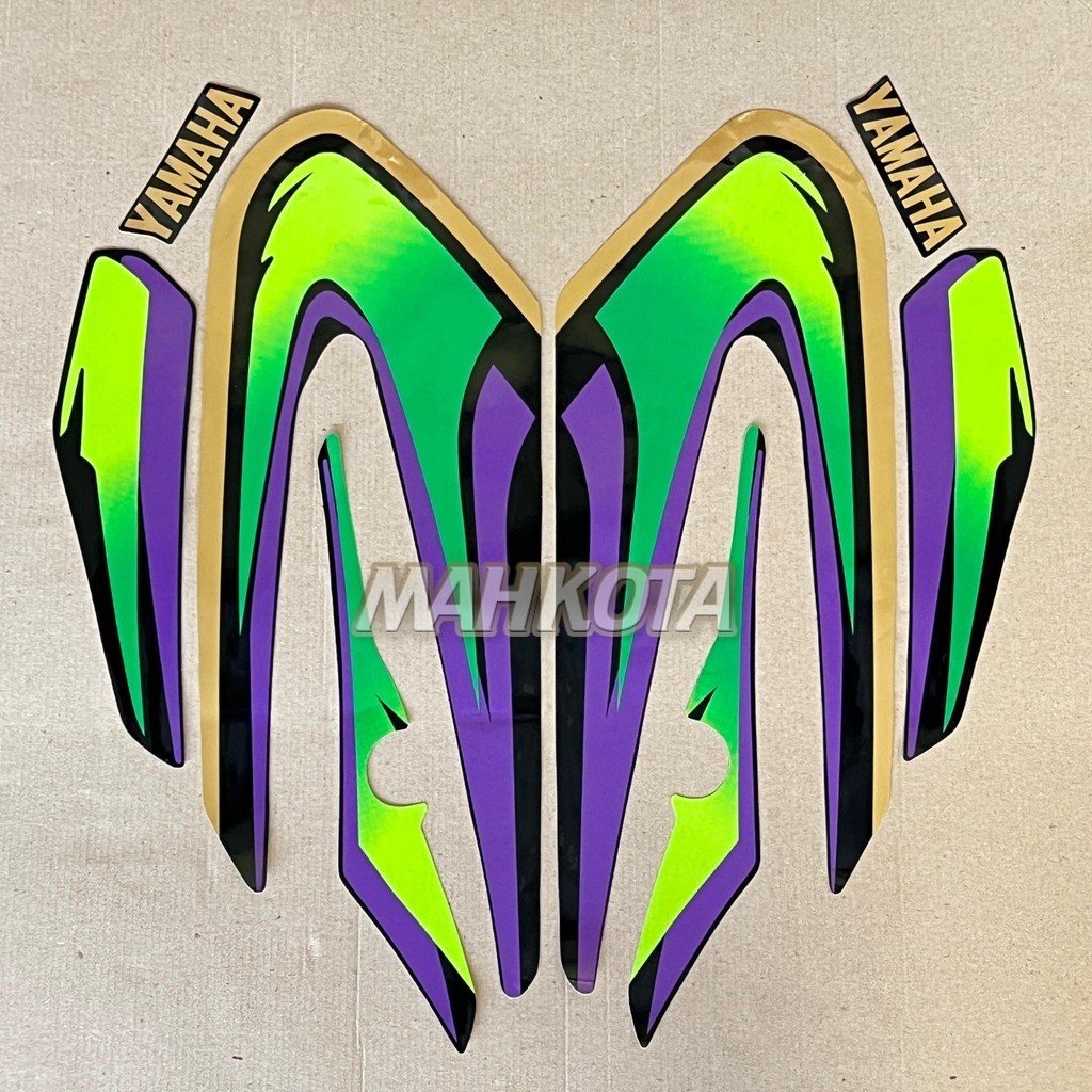 Striping Stiker Yamaha RX Spesial RX S RXS 1995 1996 Hijau Fullset