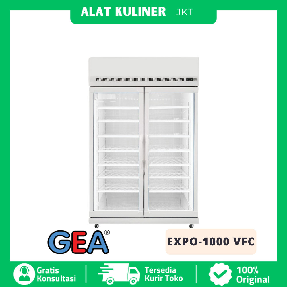 CHILLER COOLER GEA EXPO-1000-VFC KULKAS PENDINGIN MINUMAN 2 PINTU ORIGINAL