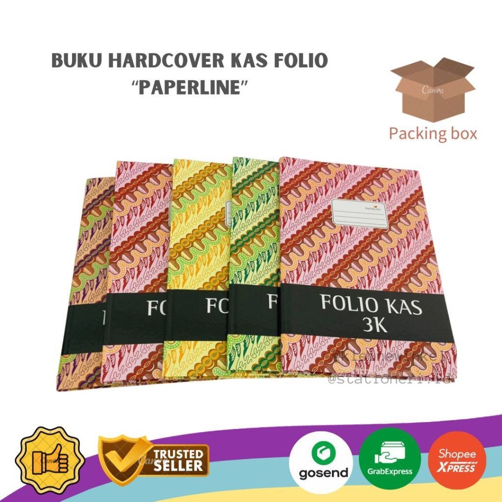 

(FOLIO KAS) Buku Hard Cover KAS Folio PAPERLINE isi 100 lembar [ 1 PCS ]