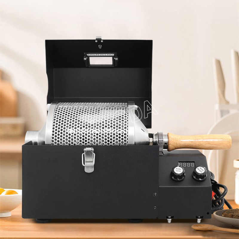 Home Use Fully Automatic Coffee Beans Sunflower Seeds Peanut Fried Chi Dryer 220V Electric Coffee Ro