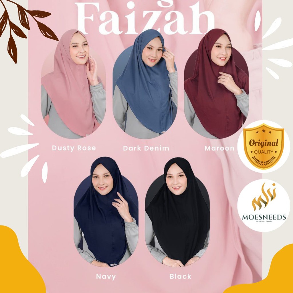 SEPLY Hijab Polos Terbaru Bergo Faizah