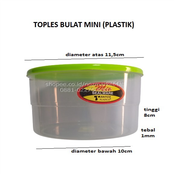 Toples Bulat Mini (Plastik)
