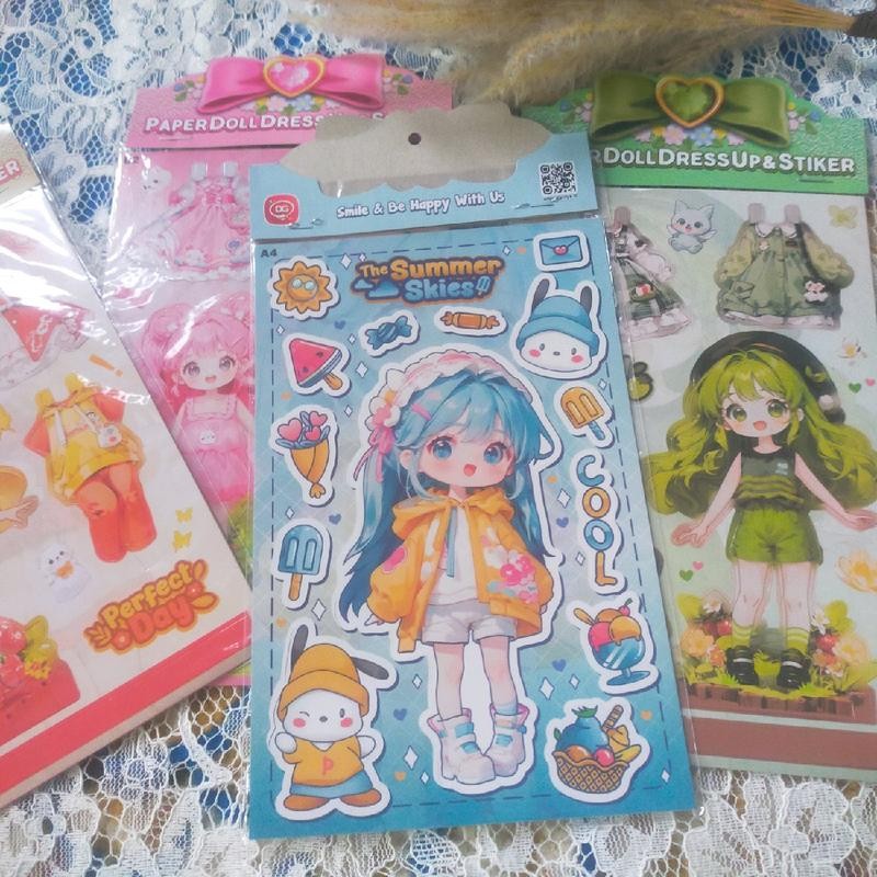 BP PAPER DOLL DRESS UP & STIKER / MAINAN BP ANAK PEREMPUAN DG / BP DG PAPER DOLL DRESS UP STIKER