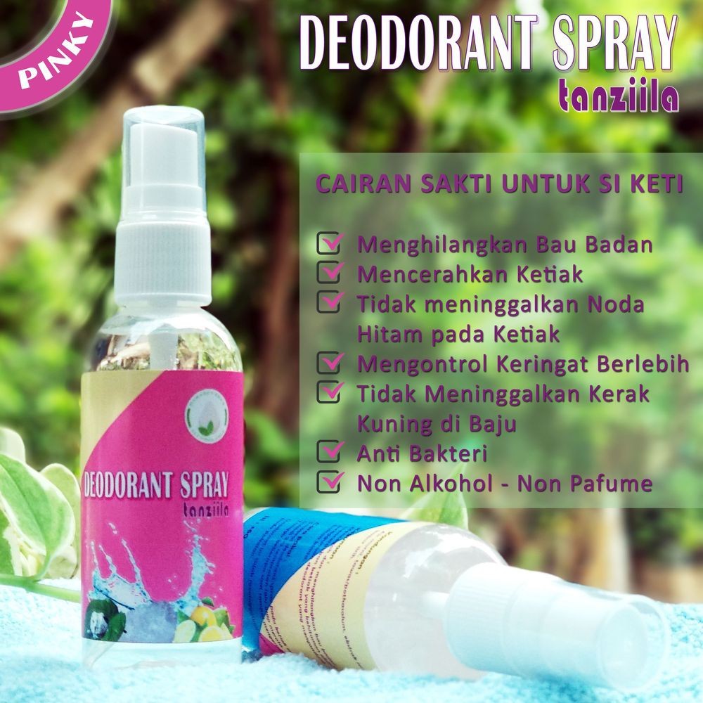 TDS Deodorant Spray Pemutih Ketiak Alami Anti Bau Ketiak 60 ml Tawas Ketiak Rexona