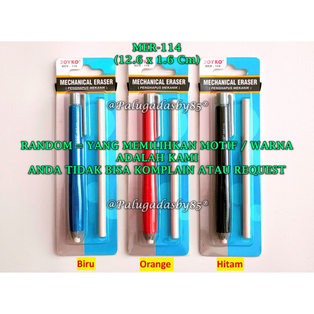 

(1 Set) GROSIR Penghapus Mekanik JOYKO MER-114 / Mechanical Eraser / Penghapus Mekanik MER-114