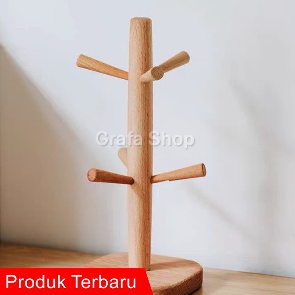 mg rak gantungan aksesoris / rak kayu kalung gelang korea style