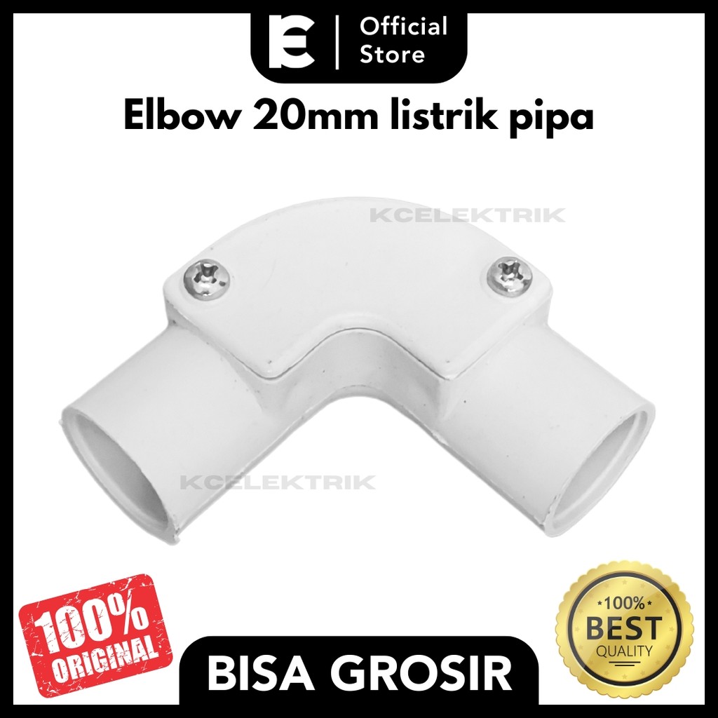 Elbow 20mm Pipa Listrik Sambungan Pipa untuk Instalasi Listrik yang Kuat dan Efisien