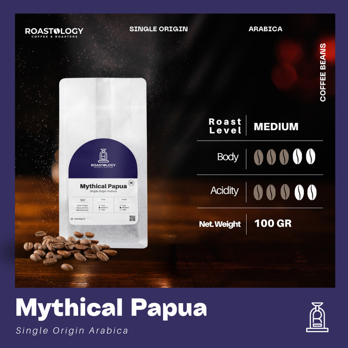 

Papua Wamena No.1 Grade Arabica 100gr Biji Kopi