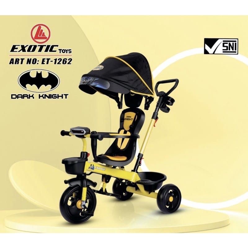 MooKids Sepeda roda 3 tiga anak Exotic ET 1262 Batman ET 1267 ET 1268 1269 tricycle stroller dorong