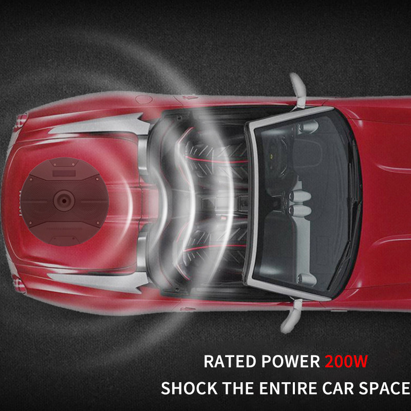 Car audio spare tire subwoofer Double 6.5 inch car active subwoofer 12V audio conversion