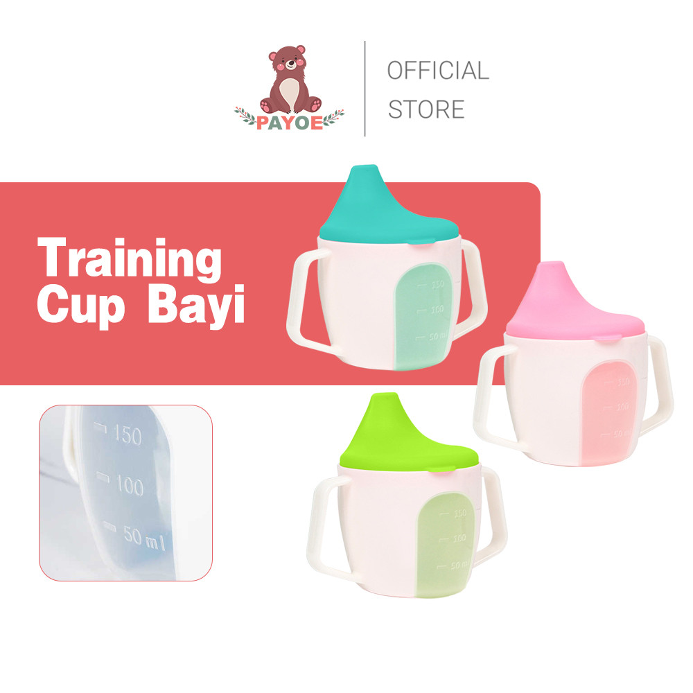 PAYOE Training Cup Bayi Gelas Susu Anak Bayi Anti Tumpah Training Mug Baby Minum Cangkir Bayi