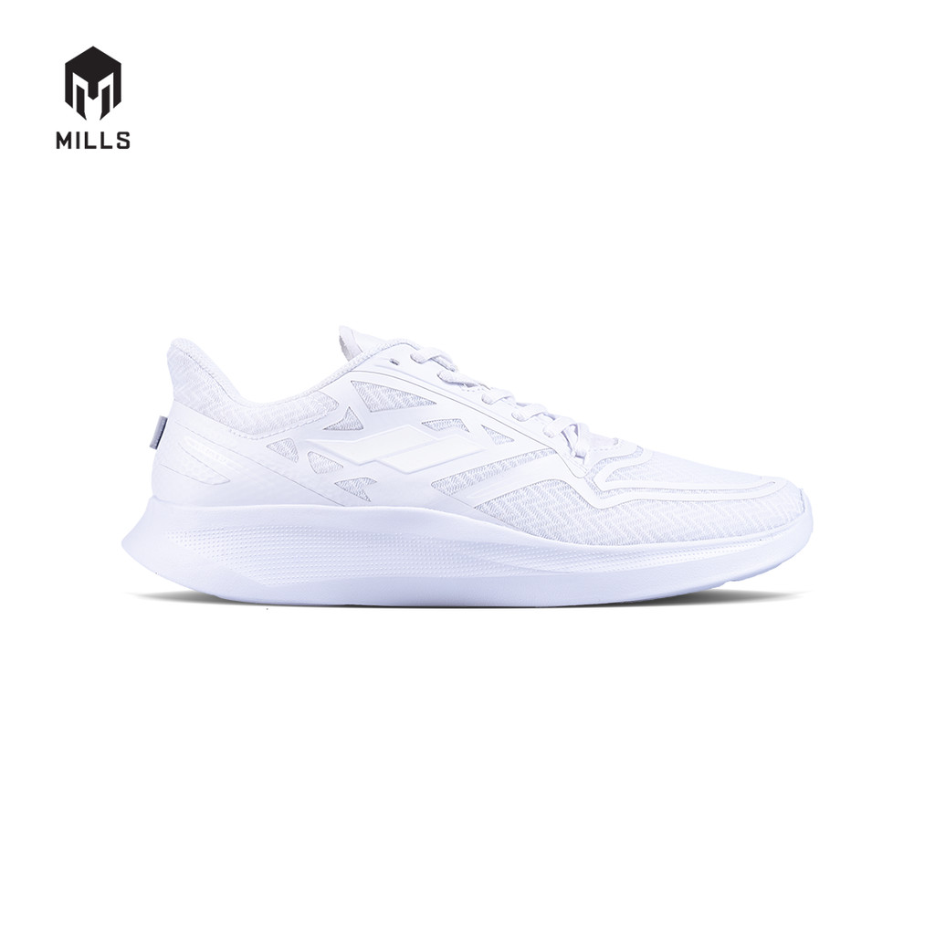 Mills Sepatu Lari Running Shoes Treximo Omega M2 Triple White 9105005