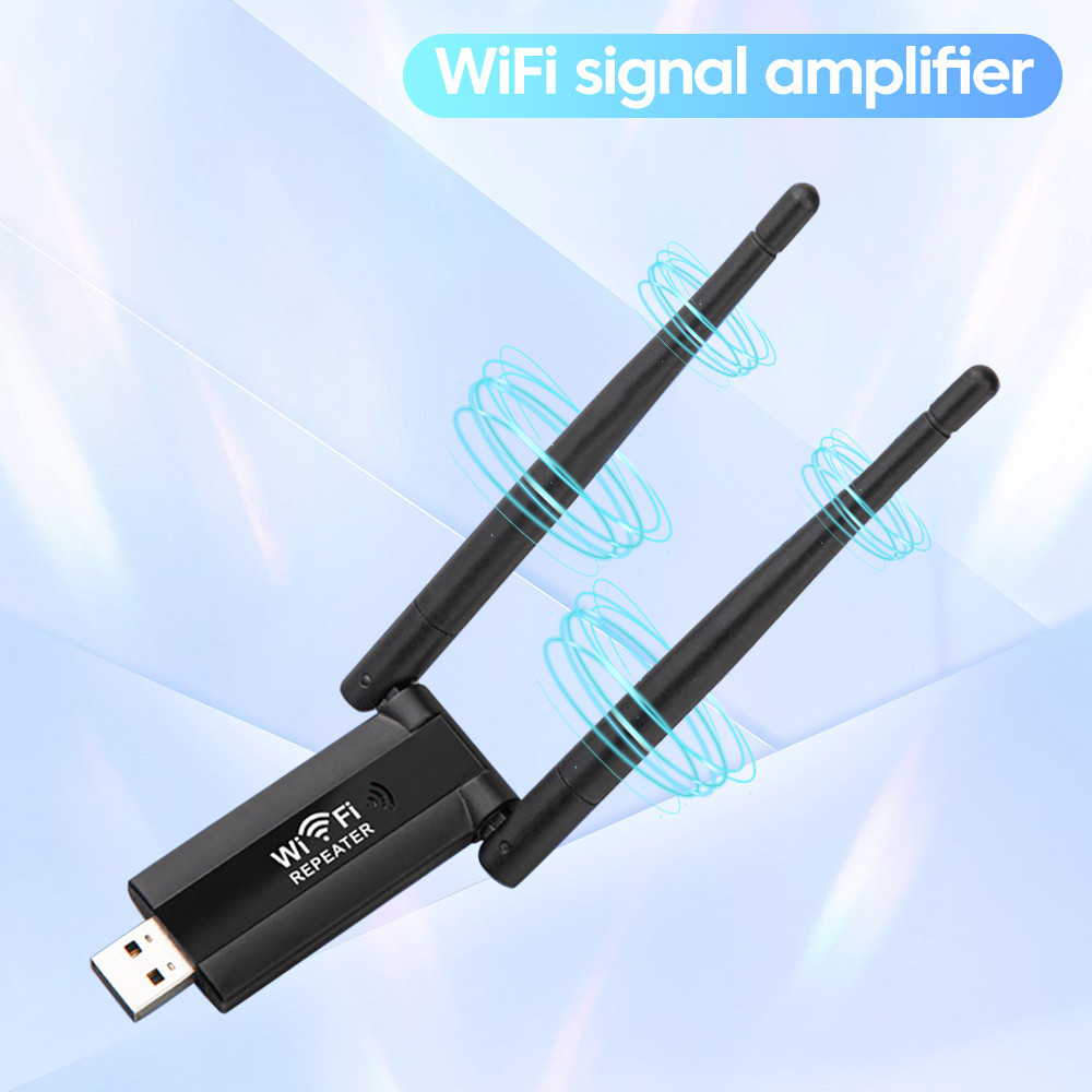 2.4G 300Mbps Wireless USB WiFi Repeater Extender WiFi Signal Amplifier Booster Long Range Wi-Fi Rout