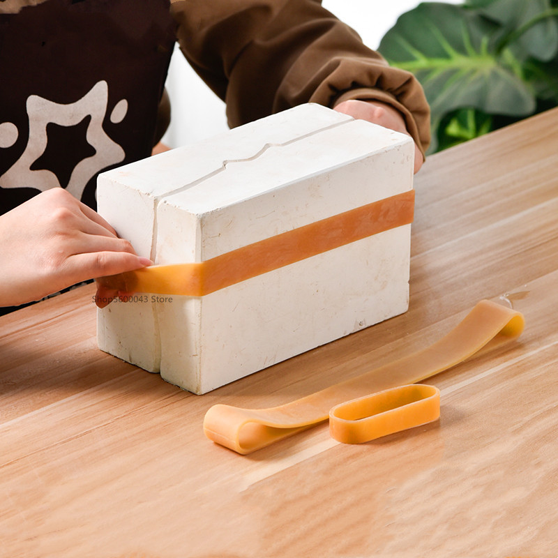 

2pcs Plaster Mold Bandage Elastic Rubber Rubber Band Grouting Mold Strap Fixing Mold Cowhide Tendon Pottery Tools