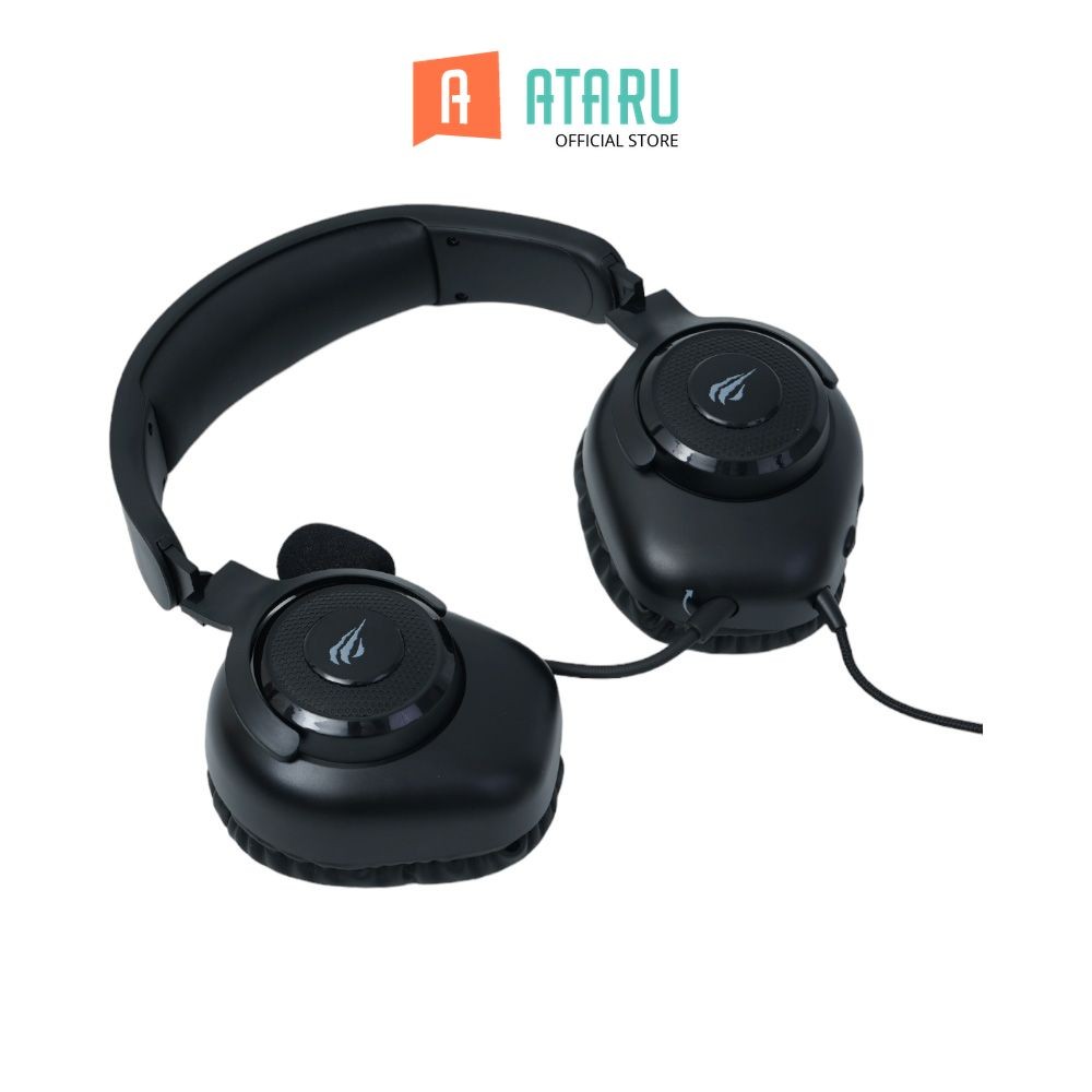 Ataru Havit headphone Gaming H2230D - Hitam Headphone Stereo Headset Gaming Audio Musik Handsfree